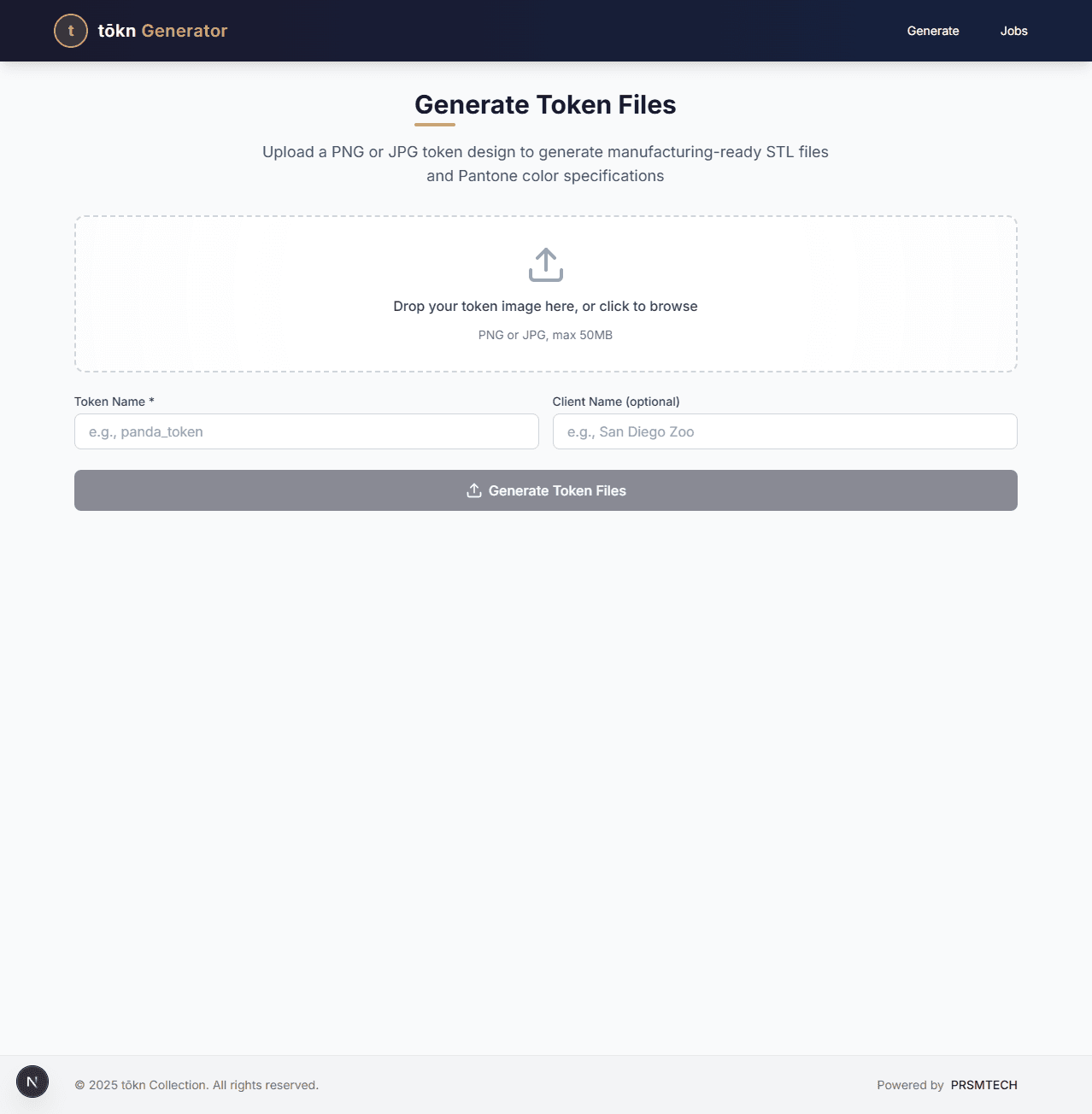 tōkn Generator System